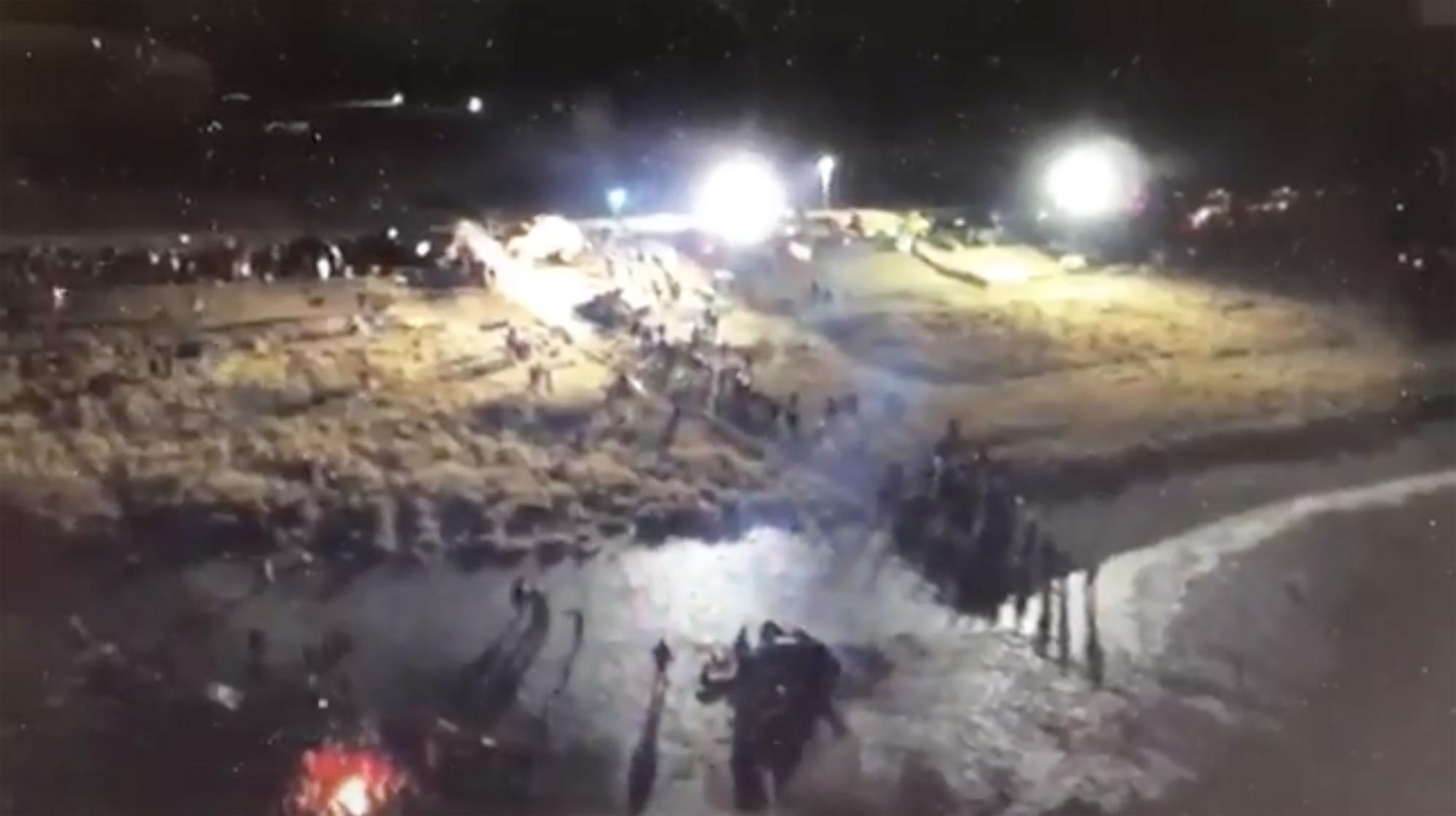 Digital Smoke Signals: Aerial Footage from the Night of November 20, 2016 at Standing Rock
