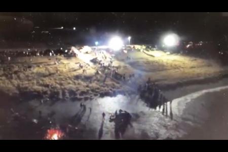 Digital Smoke Signals: Aerial Footage from the Night of November 20, 2016 at Standing Rock